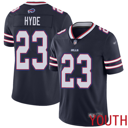 Youth Buffalo Bills 23 Micah Hyde Limited Navy Blue Inverted Legend NFL Jersey